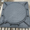 Nắp hố ga composite 800×800 khung âm nắp tròn CT-02- Độ bền lên tới 50 năm.