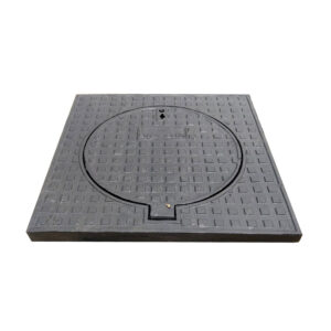 Nắp hố ga composite 800×800 khung dương nắp tròn CT-05- Độ bền lên tới 50 năm.