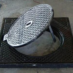 Nắp hố gas gang kích thước 900x900x60mm (trọng tải 25 T)